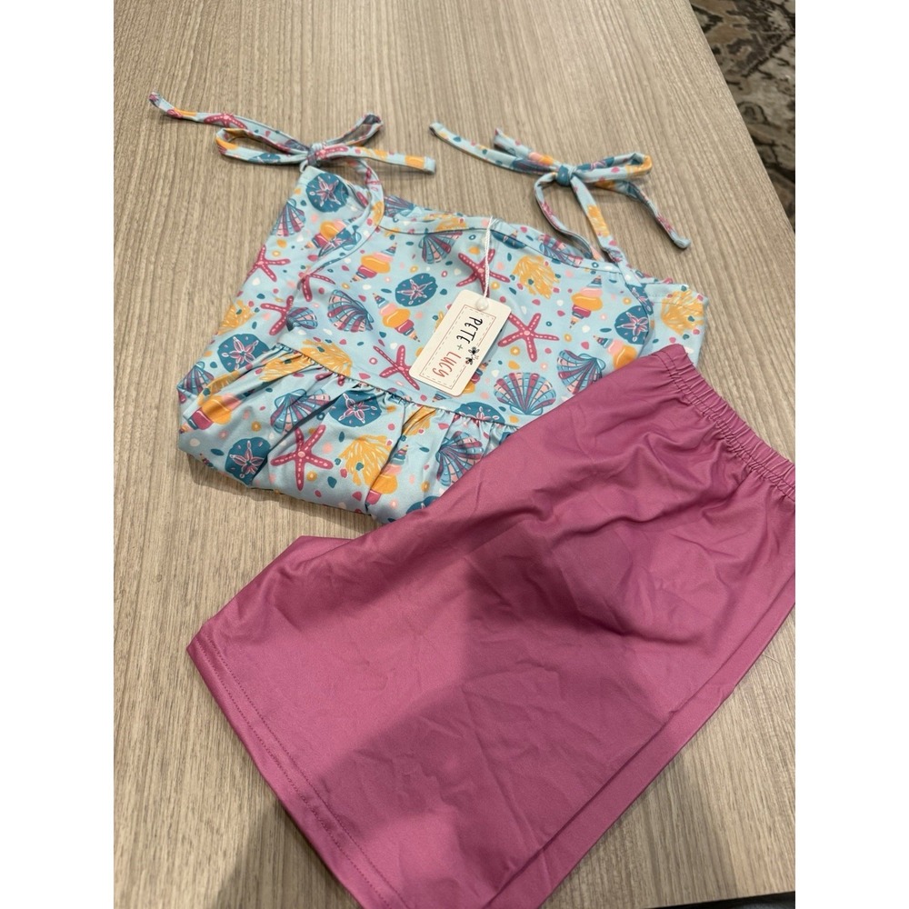 Pete + Lucy Neon Tide 2 Piece Set  Size 9/10